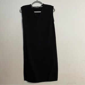 Coolwear Black Cotton Tunic Top Dress: Size Small